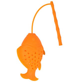 Fish Design Food Grade Silicone Loose Tea Leaf Infuser Herbal Spice Infuser Filter Strainer Drinkware