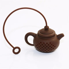 HELLOYOUNG High quality New Creative Silicone Tea Bag tea pot shape tea Filter Infusers safe clean 1 pcs