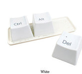 CJ235 Hot 1 Set of 3pcs Ctrl ALT DEL Keyboard Key Design Coffee Tea Cup Container