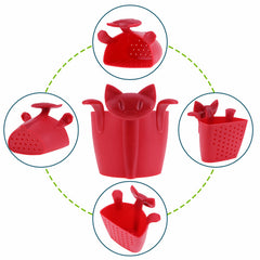 Coffee Tea Infuser Teapot Tea Strainer Cartoon Animal Kitten Plastic Teabags Filter Drinkware Coffee Tea Accessories