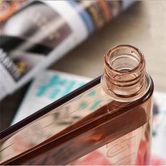 Water Bottle Clear Book Portable Paper Pad Flat Drinks Kettle Drinkware Sports