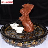 CJ275 Ceramic Material Tea Strainers Taste tea accessories,Temperament and interest tea set,Ceramic arts and craft