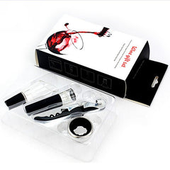 Red Wine Opener Gift Set Wine Bottle Accessories Gift Set For Wedding Birthday Anniversary