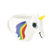 HELLOYOUNG Cartoon Unicorn Mug Unicorn Discoloration Cup 3D Ceramic Coffee Cup Cute Gift color changing Magical Horse Cups