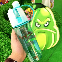 CJ129 Water bottle sport Spray bottle Cycling outdoor Moisturizing shaker Transparent Travel Plastic Water Camping Drinkware
