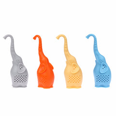 Teapot Cute Elephant Silicone Tea Infuser Filter Teapot for Tea & Coffee Drinkware Kitchen Accessories Drop shipping