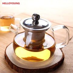 CJ265 High-capacity Best Heat Resistant Hyaline cup Teapot Coffee Tea Set Puer Kettle With Filter Durable Tea Set