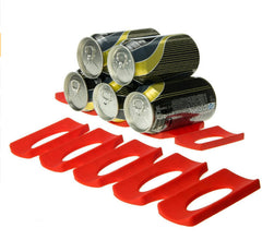 Foldable Wine Bottle Rack Beer Can Tank Fridge Silicone Pads Tile Cushions Storage Rack Space Saver Beverage Storage Shelf