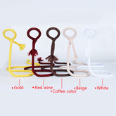 Modern Style Dangling Stents Wine Bottle Holder Hanger Red Wine Rack Support Bracket Bar Accessories Table Decoration