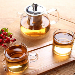 CJ265 High-capacity Best Heat Resistant Hyaline cup Teapot Coffee Tea Set Puer Kettle With Filter Durable Tea Set