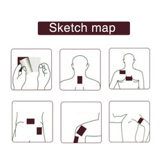 8pcs/bag Ancient Secret Recipe, Dog Skin Paste, Fever And Injury Medicine Paste, Pain Relief Stickers