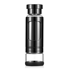 High quality 430ML Glass water bottle with tea infuser water tea bottle heat-resisting 4 colors