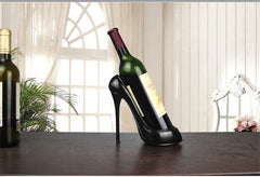 Resin High Heel Shoe Shaped Wine Bottle Holder Stylish Wine Shelf Rack Wedding Party Gift Home Kitchen Bar Accessories