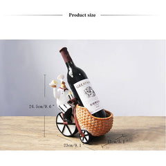 Creative Resin Chef Wine Rack Craft Figurine Wine Stand Cook Wine Bottle Holder Home Wine Ornament Shelf Racks for Restaurant