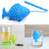Fish Design Food Grade Silicone Loose Tea Leaf Infuser Herbal Spice Infuser Filter Strainer Drinkware