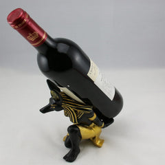 Resin Anubis God Wine Rack Best Wine Bottle Holder Animal Egyptian Dog God Wine Stand Accessories Home Bar Decor