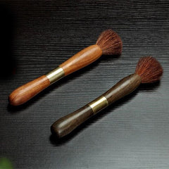 Natural Wood Tea Sets Brush Kungfu Teapot Tea Tray Cleaning Tools Stainless Puerh Tea Knife Needle Accessories Two-In-One