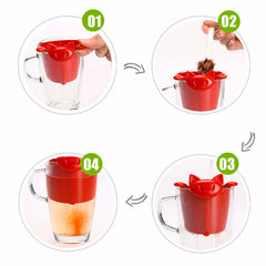 Coffee Tea Infuser Teapot Tea Strainer Cartoon Animal Kitten Plastic Teabags Filter Drinkware Coffee Tea Accessories