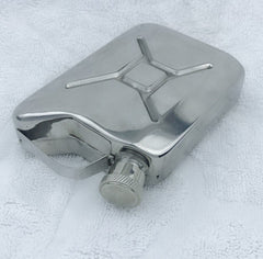 Portable Flagon Stainless Steel Jerry Can Hip Flask 5 oz Steel Fuel Petrol Can For Whisky Liquor Bottle Gasoline Can