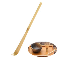 HELLOYOUNG 17cm Handmade Bamboo Chashaku Matcha Tea Scoop Retro Japanese Green Tea Ceremony Matcha Scoop Tea Sticks Tool