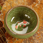 CJ272 Colorful Ice-Crackle Porcelain 8 Colors Tea Cup With Fish Pattern Ceramic Ceramic Kung fu Tea Set China porcelana tea se