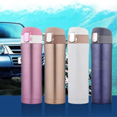 CJ016 Heat Insulating Bottle Bounce Bottle Automotive Stainless Steel bottle Drink Water Bottle Drinkware Outdoor Portable