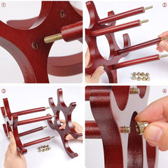 Creative Wooden Style Wine Rack 6 Pcs Wine Holders Wine Bottle Display Stand Organizer Bar Storage Racks