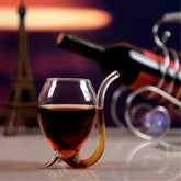 Special 300ml Red Wine Coffee Milk Mug with Straw Heat Resistant Tea Drink Mug Transparent Drinkware Perfect Craft Gift