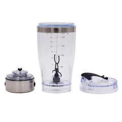 New Protein Powder Shakes Bottle Leakproof Lid Stainless Steel Electric Shaker Water Bottle Auto Stirring Coffee Glass 450ml