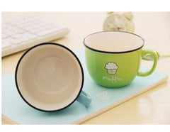 Creative Candy Color Ceramic Mug Coffee Milk Breakfast Cup Cute Porcelain Tea Mugs 250ml Novetly Gifts