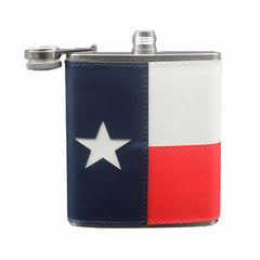 High Quality 7 oz Blue and White Portable Stainless Steel Hip Flask Whiskey Wine Pot Out Door Drinkware