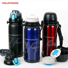 CJ020 Stainless steel double vacuum multi-purpose kettle 800ML double cover Multifunctional Portable travel insulation pot