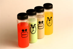 New Plastic Bottle For Water Sport 500ml Portable Kids Juice Drinkware Outdoor Leak Proof Seal Gourde Climbing Water Bottles