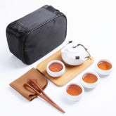 ceramic teapot kettle gaiwan tea cup for puer chinese tea pot portable tea set drinkware