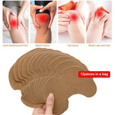 12pcs Knee Medical Plaster Wormwood Extract Knee Joint Ache Pain Relieving Sticker Knee Rheumatoid Arthritis Body Patch D1802