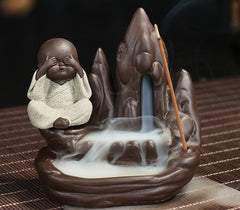 incense Burner Creative Home Decor The Little Monk Small Buddha Censer Backflow Incense Burner Use In house