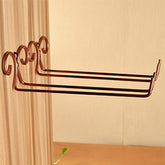 Hanging Metal Wine Cup Rack Silver/Gold Bar Single/Double Rack Wine Stemware Glass Bottle Goblet Inverted Holder