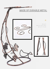 Creative Hanging Wine Glass Holder Wine Rack Metal Bracket Display Stand Bar Wine Rack Bracket Decorations Wine Glass Organizer