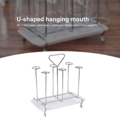 Metal Glass Cup Water Storage Shelf Drying Cup Drainage Organizer Kitchen Stand Glass Holder Drain Rack for Home Kitchen