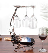 Creative Hanging Wine Glass Holder Wine Rack Metal Bracket Display Stand Bar Wine Rack Bracket Decorations Wine Glass Organizer