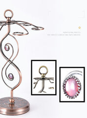 Nordic Style Goblet Holder Wine Cup Rack Red Wine Glass Cup Standing with 6 Hooks Stainless Steel Hanging Drinking Glasses Rack