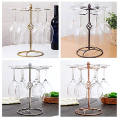 Creative Metal Wine Rack Hanging Wine Glass Holder Bar Stand Bracket Display Stand Bracket Decor