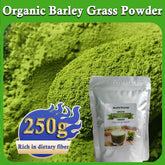 HelloYoung Unsweetened Premium Organic Barley Grass Powder 250g Non-GMO Gluten-Free Soy-Free Vegan & Paleo – Daily Greens Booster