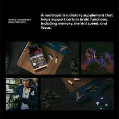 1-5PCS Alpha Brain Memory & Focus 60 Capsules Supplement for Men & Women