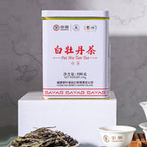 HelloYoung CHINATEA Fujian White Tea Bai Mu Dan Pai Mu Tan Tea White Peony Tea 100g Tin