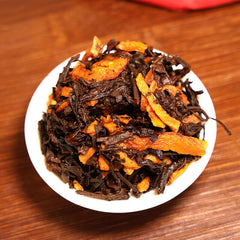 357g Tangerine Peel Puerh Ripe Tea Cake Orange Peel Pu-erh Cooked Tea Pu'er Tea