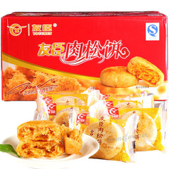 1000g Youchen Meat Floss Cakes Chinese Specialty Snack Food 友臣肉松饼中国特产早餐点心食品面包