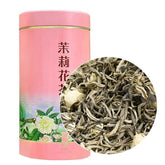 HelloYoung Jasmine Flower Green Tea Loose Leaf Mo Li Piao Xue Jasmine Green Tea 250g/can