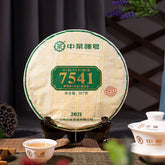 CHINATEA Brand Classic 7541 Pu-erh Tea Cake 2021 357g Zhongcha Raw Pu'er Puer