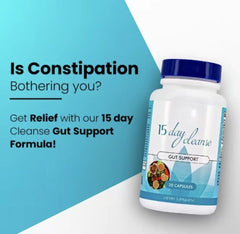 Gut and Colon Support 15 Day Cleanse Detox 30 CAPSULES Non-GMO